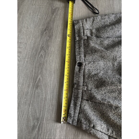 Vtg Lizsport Crop Tweed Baggy Pleat Cuffed Trousers Pants Silk Wool Blend Lux - Picture 5 of 8